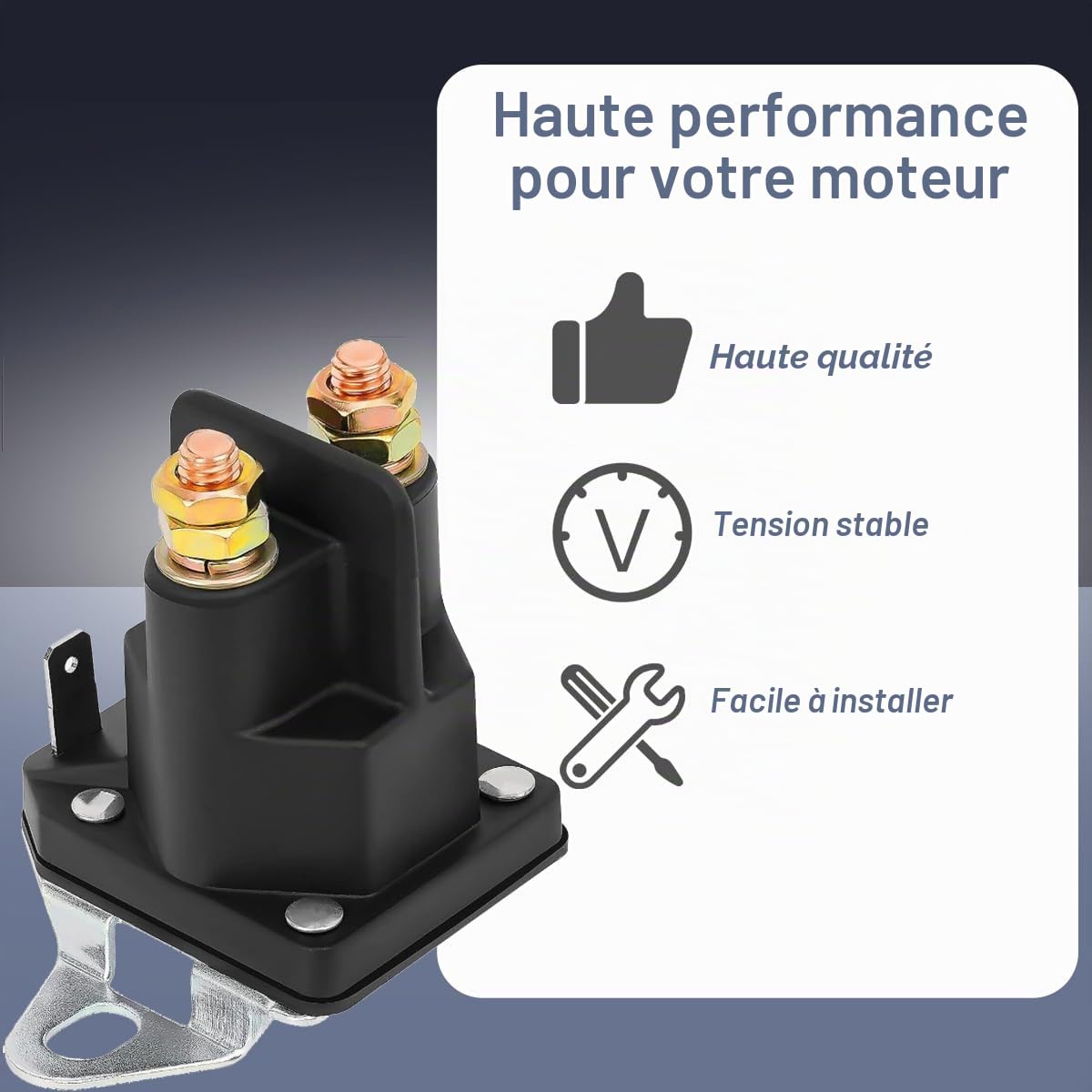 ZAMDOE 192507 532192507 582042801 Solénoïde de démarrage pour Husqvarna pour Poulan pour Craftsman pour AYP pour Ariens 582042802 146154 178861 725-06153A 21546294 435-325 705055 Tondeuse à Gazon