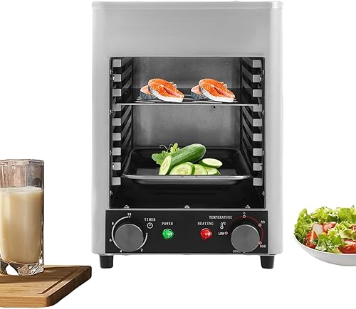 Asador eléctrico para carnes, parrilla eléctrica de 30-1500 F, parrilla eléctrica portátil de acero inoxidable, parrilla de carne de mesa para