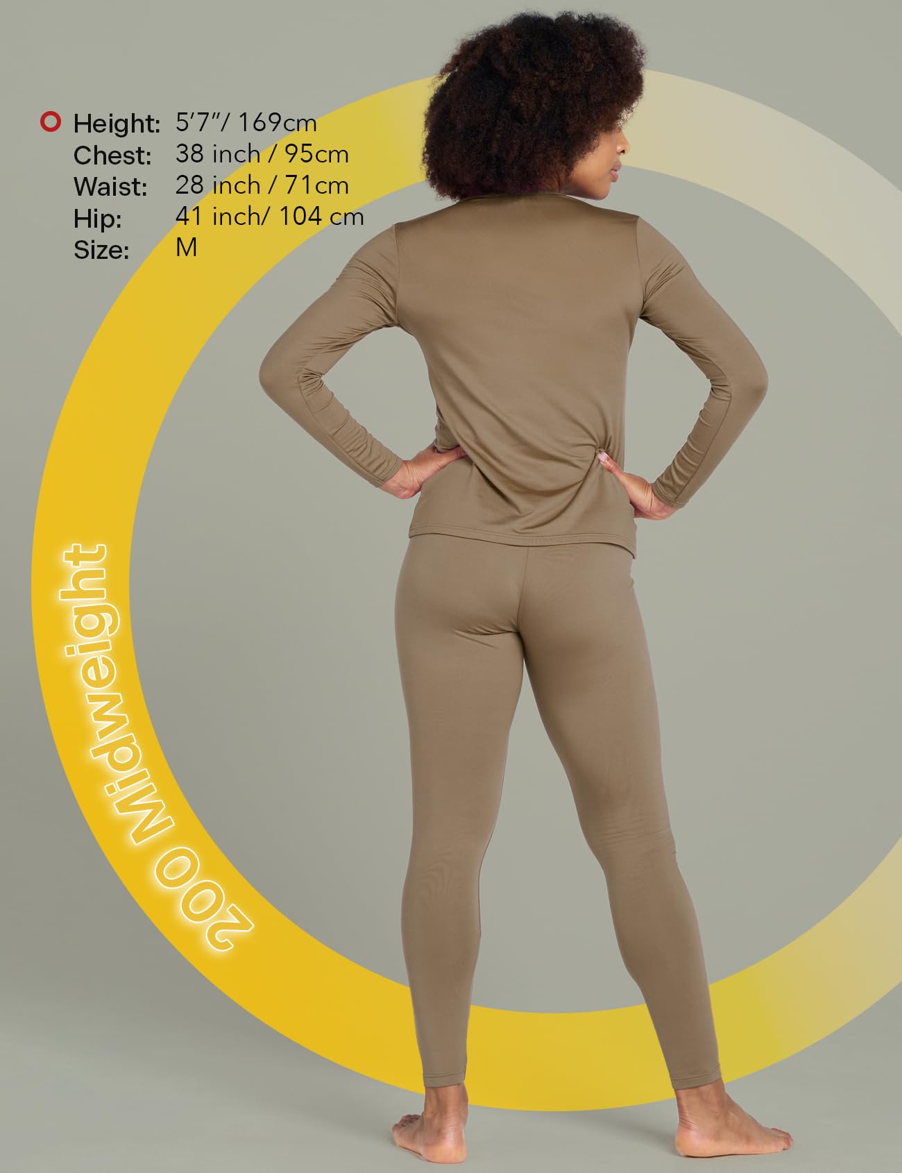 LAPASA Completo Termico Donna Fodera in Micropile Calore Base L17 - Abbigliamento Intimo Invernale Maglietta Pantaloni Calzamaglia Tuta Sci Trekking