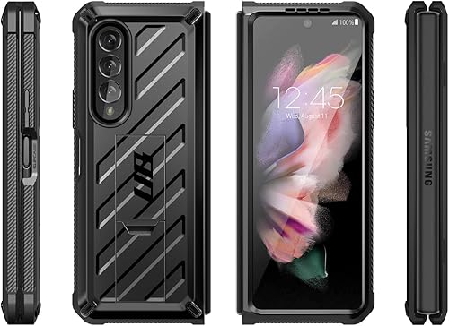 Miniatura 9 de SUPCASE Unicorn Beetle - Funda protectora para Galaxy Z Fold 3 5G 2021 resistente clip para cinturón a prueba de golpes con protector de pantalla