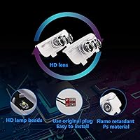 Vista 5 de Juego de 2 lámparas LED de proyección para auto, luz de sombra de puerta, luz de bienvenida, emblema láser, lámparas con logotipo, luces de charco