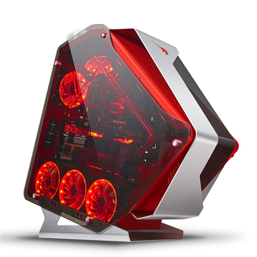 Buy ATX Mid Tower Gaming Computer Case, Tempered Glass Supports 360mm