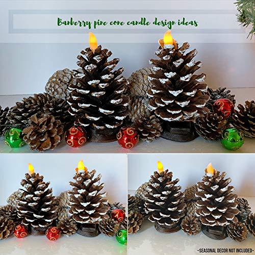 Banberry Designs 3364 Flameless Lighted Pine Cone Candles thumb #1