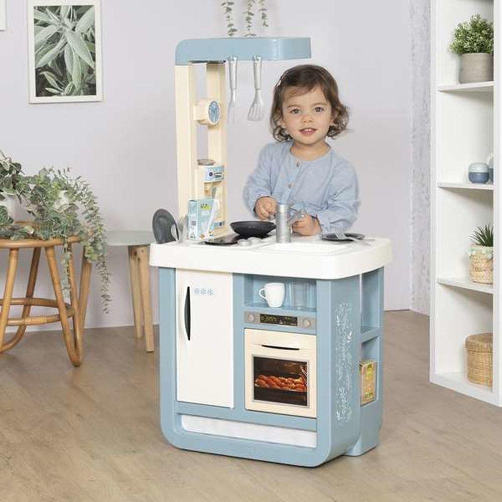 Smoby - Bon Appetit kuchnia do zabawy dla dzieci z wieloma funkcjami, garnkami, patelniami, sztućcami kuchennymi, piecem, dla dzieci od 3 lat