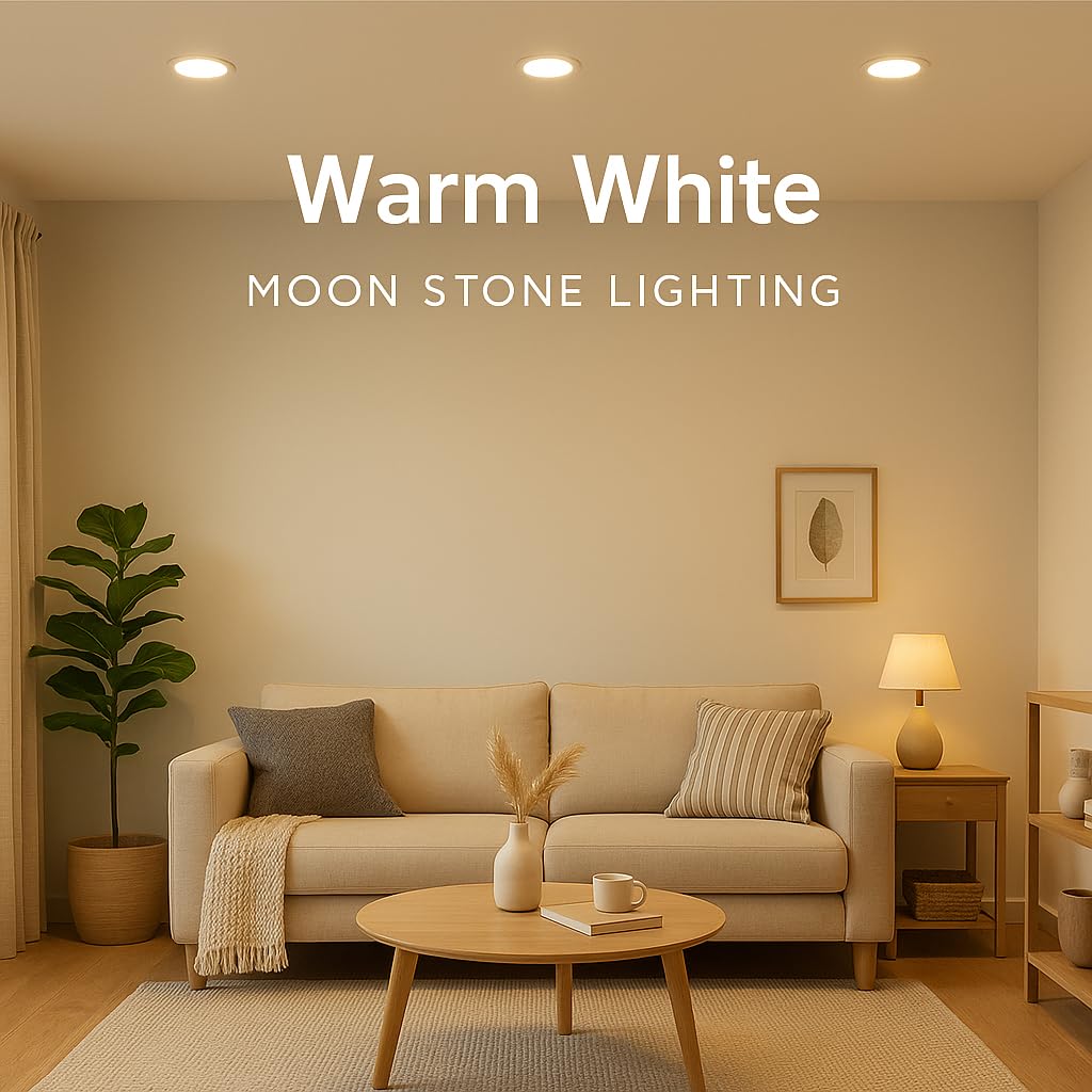 Moonstone Lighting LED GU10 Bulbs, Warm White, 6W, 510 Lumens, Non-Dimmable, Pack of 5 (6W Warm White 5 Pack) - Image 4