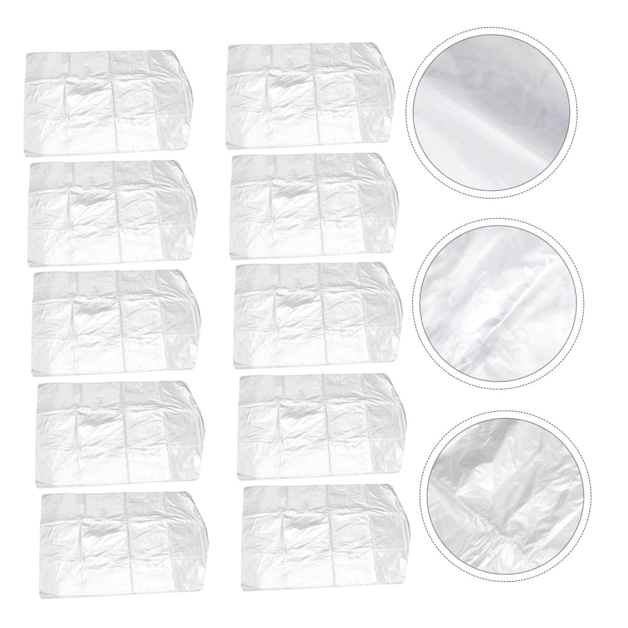 NOLITOY Fundas Para Colgar Ropa 60x150 Cm Peva Transparente 2.2 Mil Grosor Protección Antipolvo Para Abrigos y Trajes Uso Doméstico y Tintorerías Pack 50 Unidades
