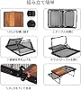 UPF Camping Table, Mesh Side Table Included, Outdoor Table, Wood Grain, Lightweight, Folding Table, Compact, Low Table, Foldable, Heat Resistant, Campfire Table, BBQ, Mountain Climbing, Mini, Aluminum