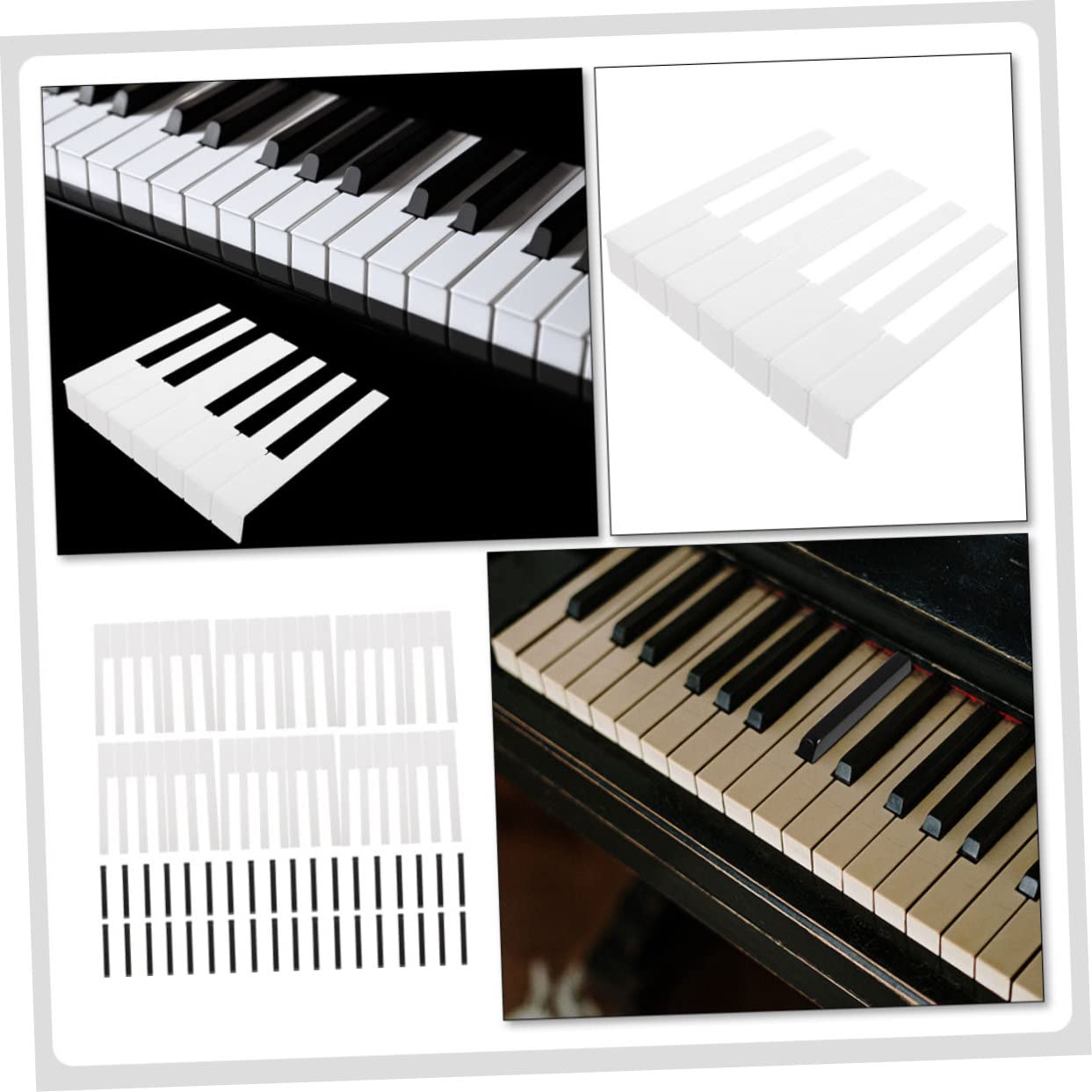 Mikinona 88pezzi Accessori Riparazione Pianoforte Tasti Forniture Parti Strumenti Gadget Sostituzione Tastiera Usata Riparare