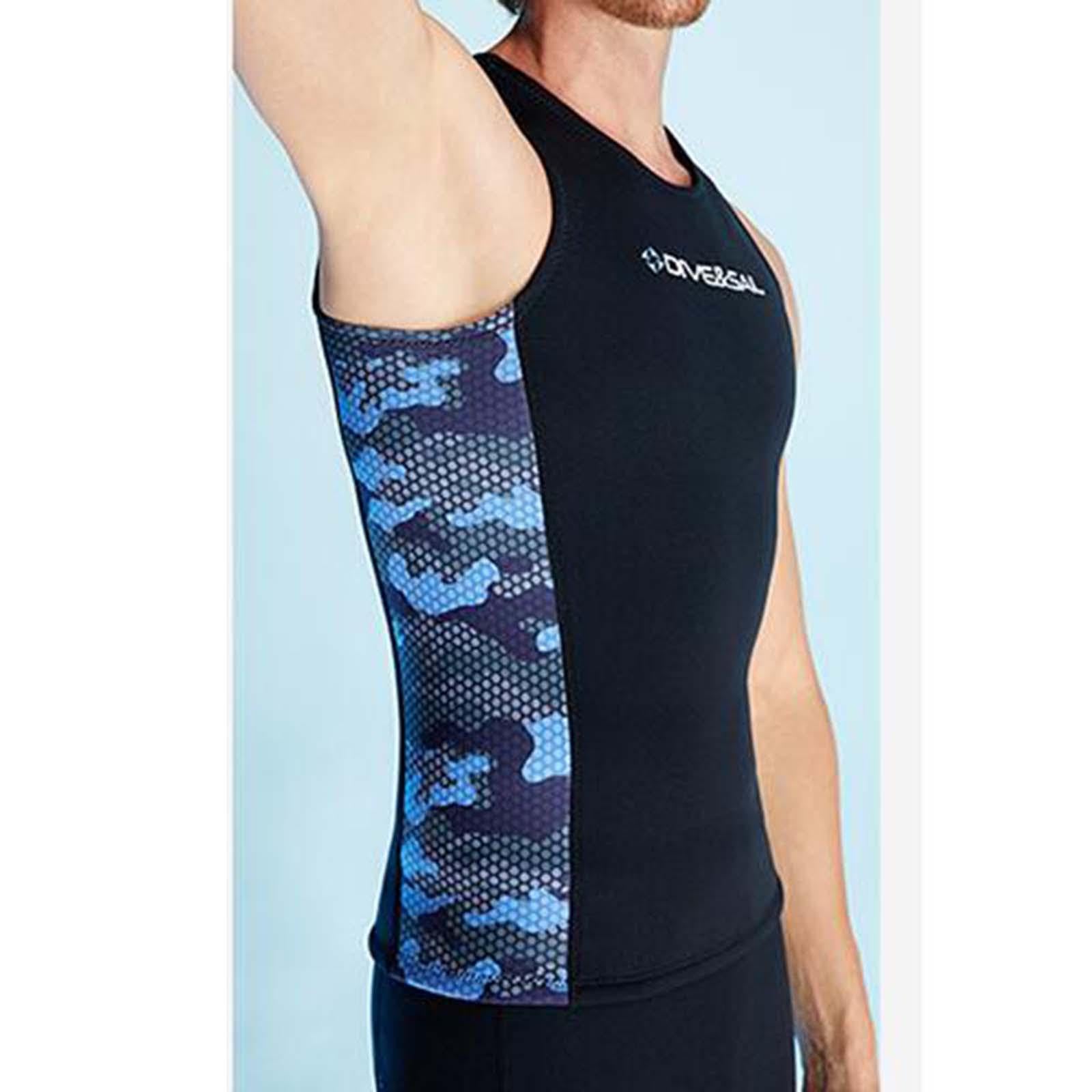 F Fityle Gilet da Sub da Uomo, Gilet Senza Maniche da Sub, Sport Acquatici, Moderno da 2 mm, Neoprene, Giacca da Muta, Sub per Allenamento, Adulti,
