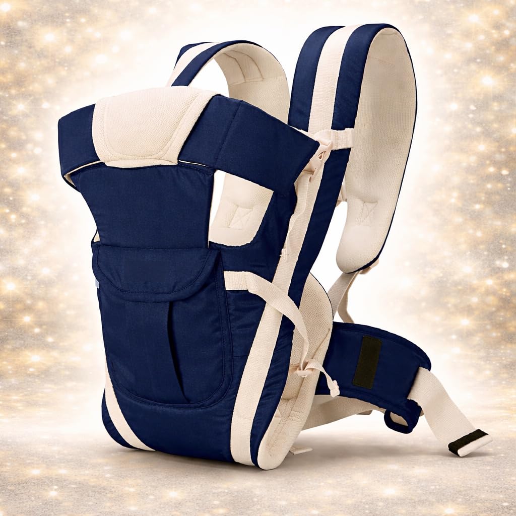 AEREX Adjustable Baby Carrier 4-in-1 Infant Carrier Baby Toddler Carrier for 4 to 24 Months Baby Honeycomb/Kangaroo Bag Toddler Carrier Body Holder Backpack