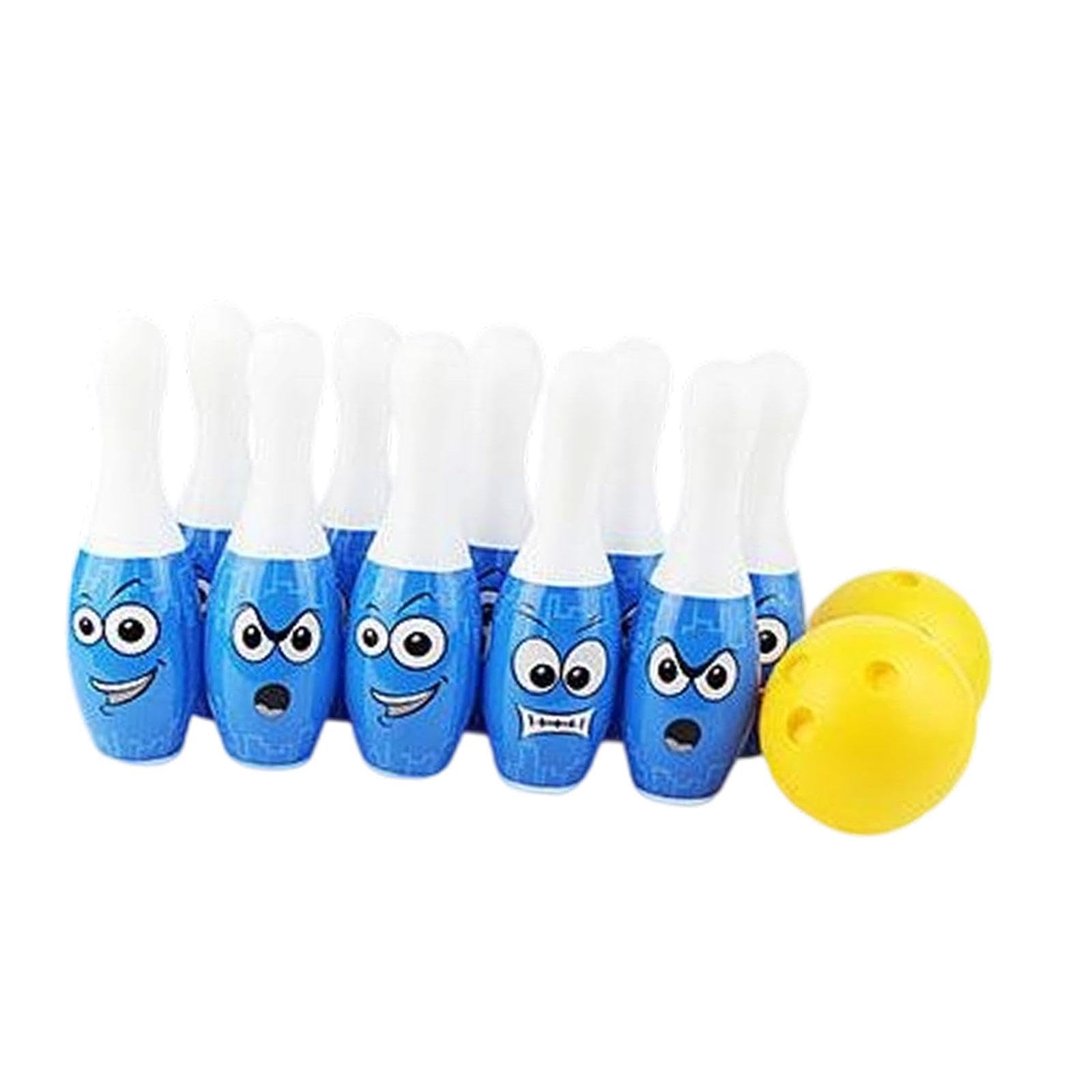 F Fityle Juego de Bolos para niños, Actividades en el Patio, Ligero, Divertido Juego Familiar para niños y niñas, Bolos y Bolas para césped, Regalo de