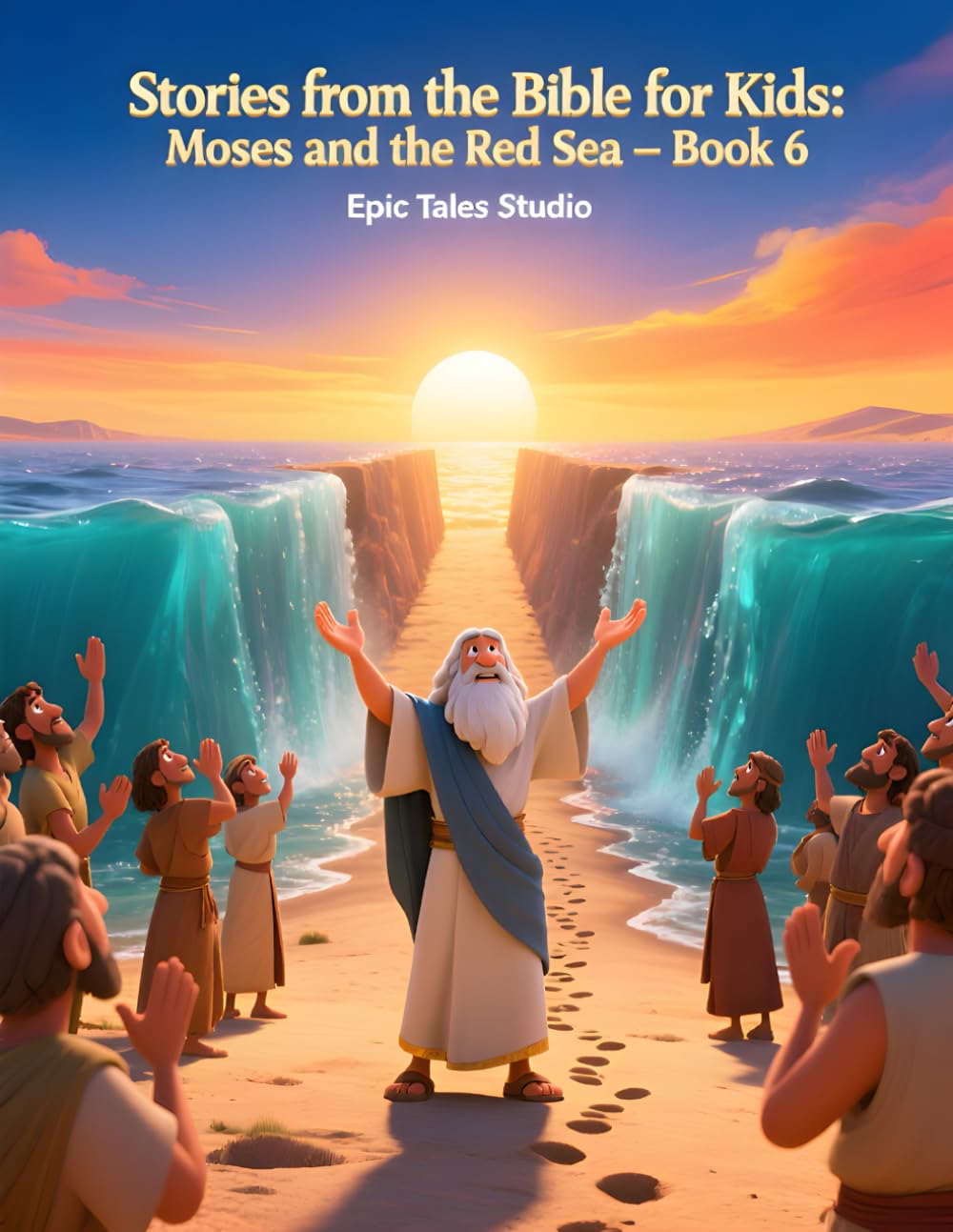 Stories from the Bible for Kids: Moses and the Red Sea – Book 6: A Powerful Story of Faith, Courage, and God’s Miraculous Rescue