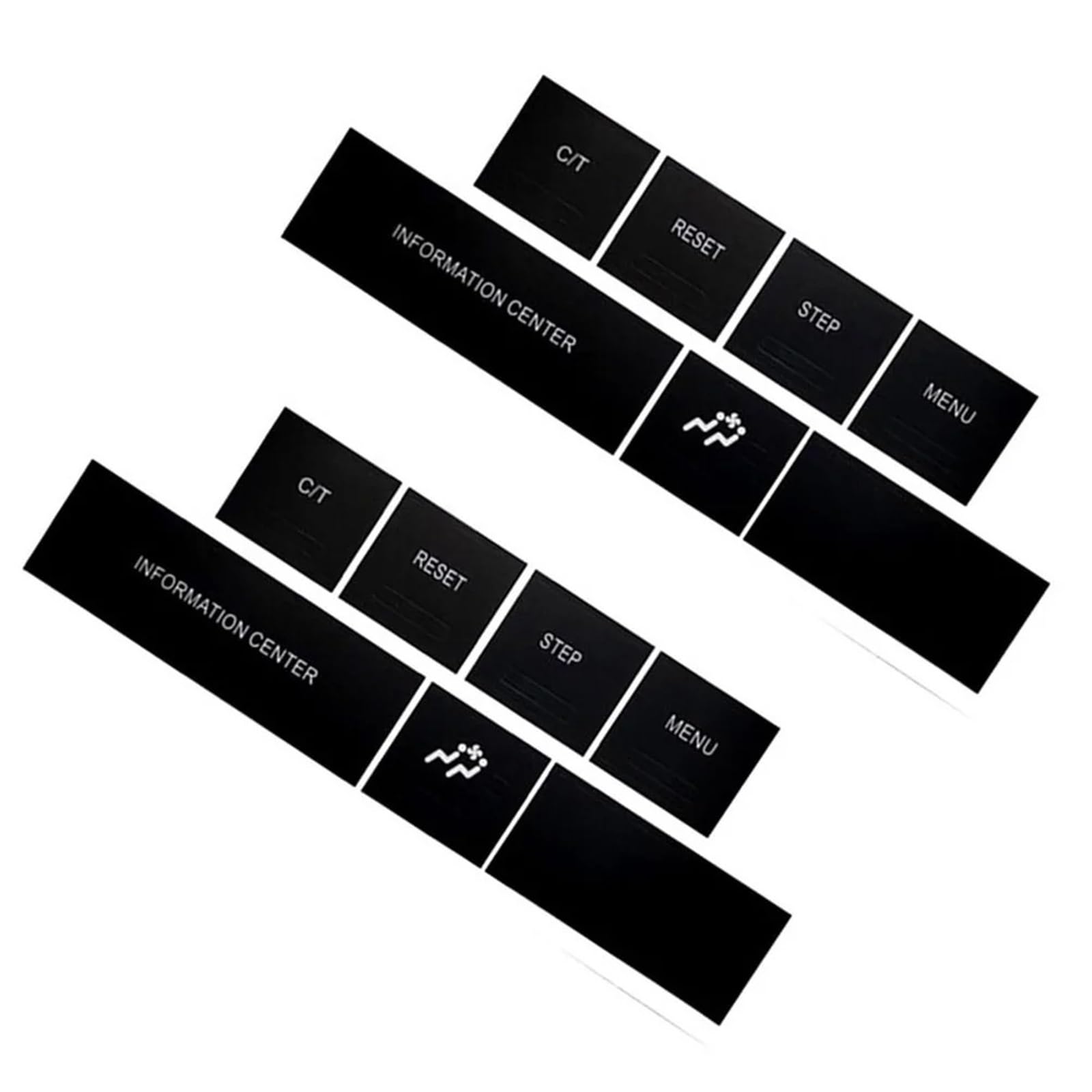 Dash Button Stickers Compatible with Jeep for Control 2005-2009 Car Center Console Button Repair Stickers Information Accessories