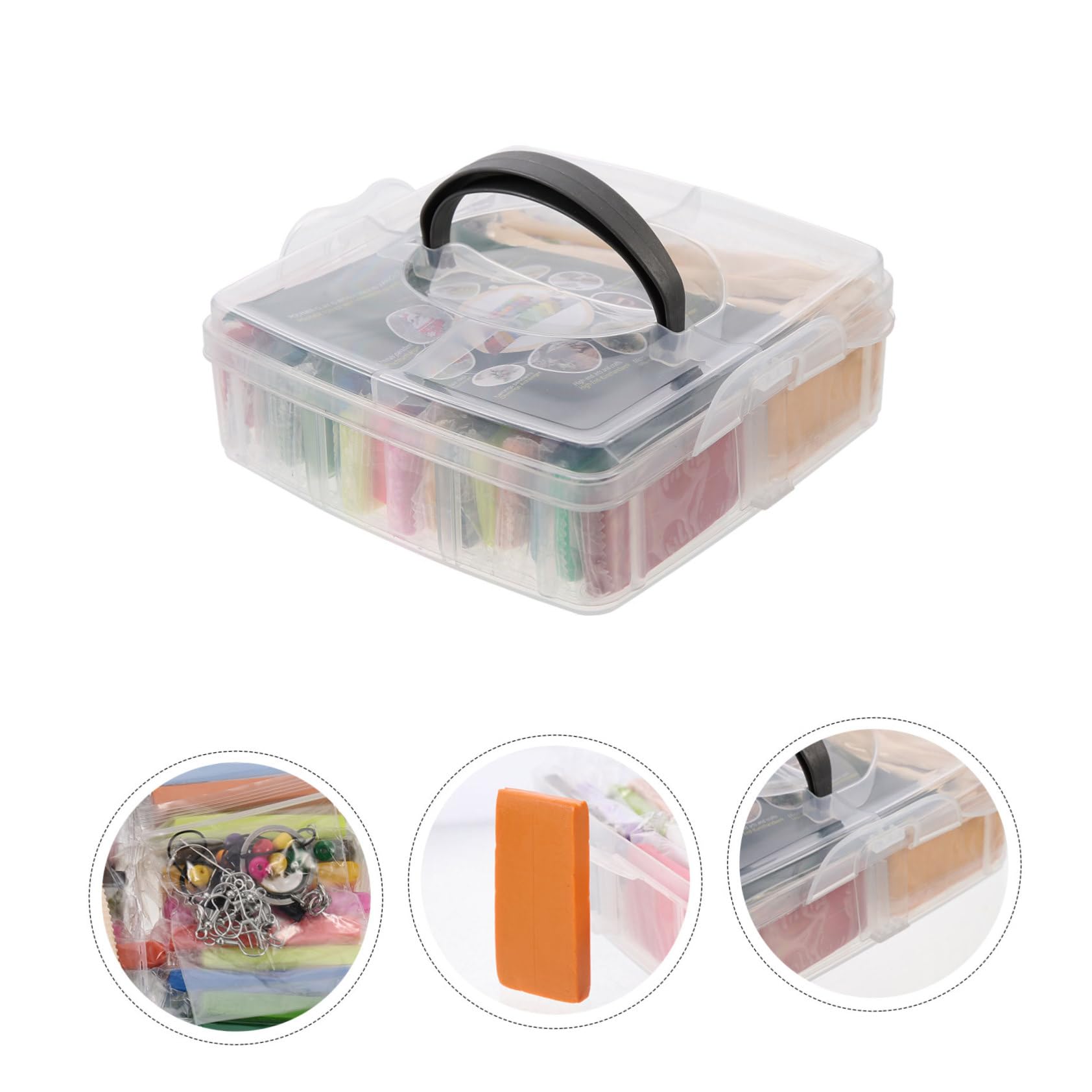 VILLCASE Kit De Arcilla Para Hornear Herramientas Para Manualidades Infantiles Para Hacer Aretes y Decoraciones