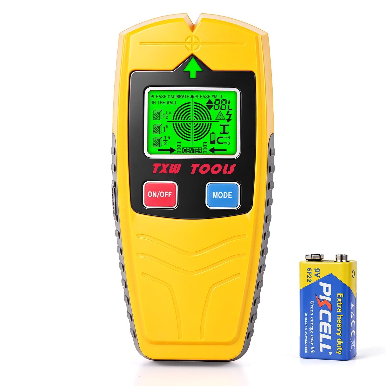 5-in-1 Stud Finder Wall Scanner with LCD Display&Audio Alert, Stud Detector