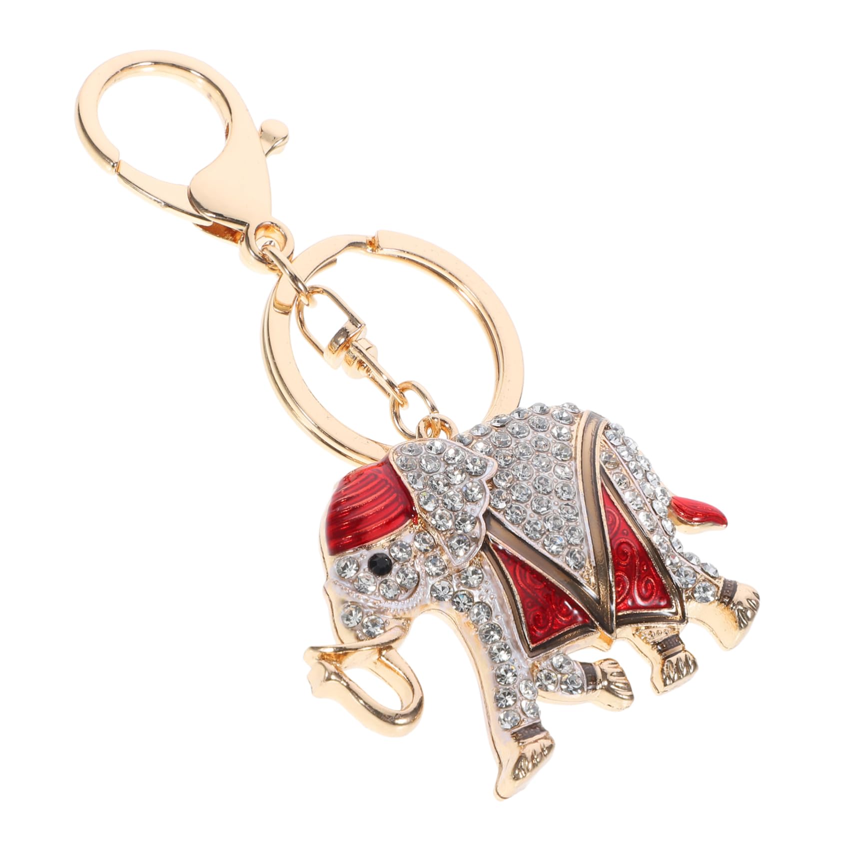 PACKOVE 4 Piezas Elefante Llavero Llavero Bolso Encanto Mochila Encantos Mochila Colgante Diamantes De Imitación Bolso Colgante Pequeño Diamantes De Imitación Aleación De