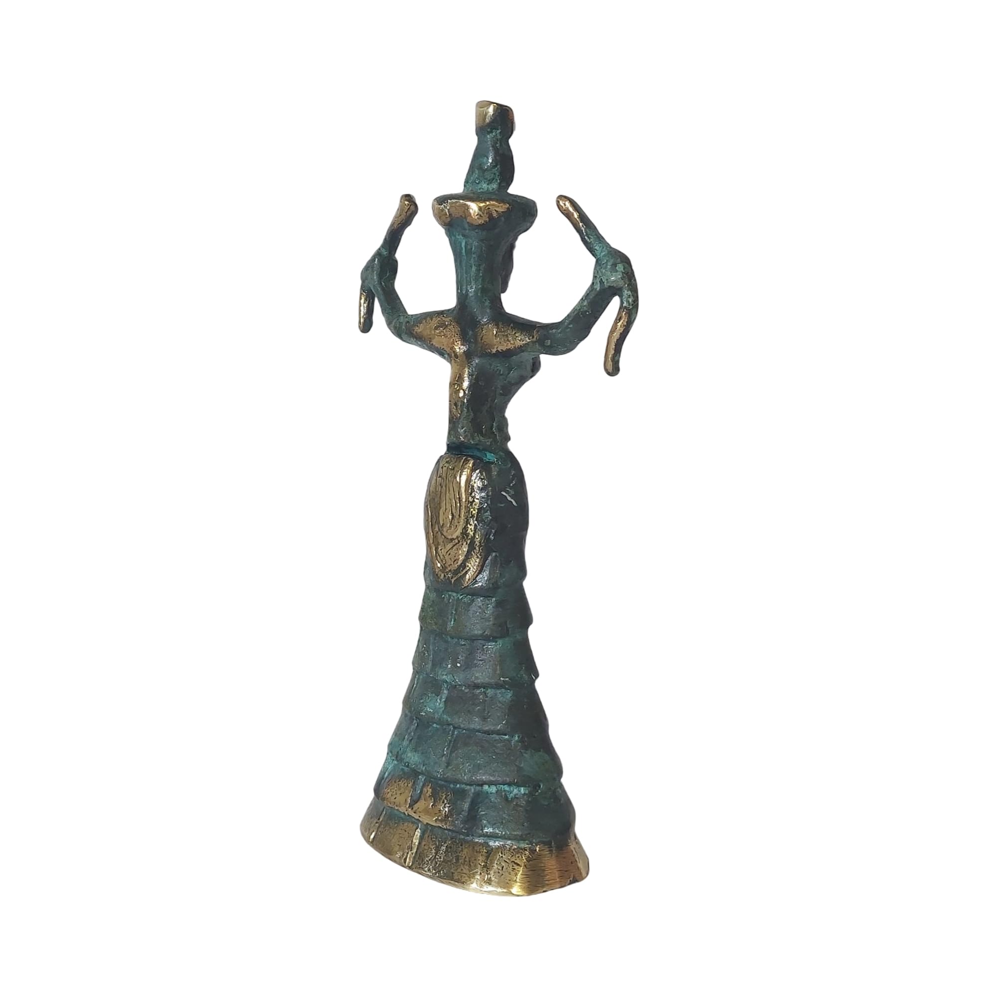 Minojska węża z brązu statuetka mitologia grecka rzeźba 18,5 cm