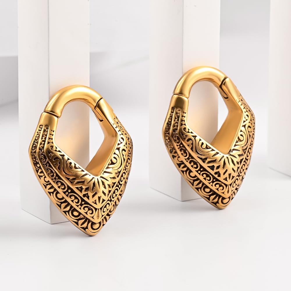DOEARKO Pesi Dilatatore Orecchio 1 Paia Dilatatori Lobo In Acciaio Inossidabile Serpente Ear Hangers Expanders Piercing Gioiello per Uomini e Donne