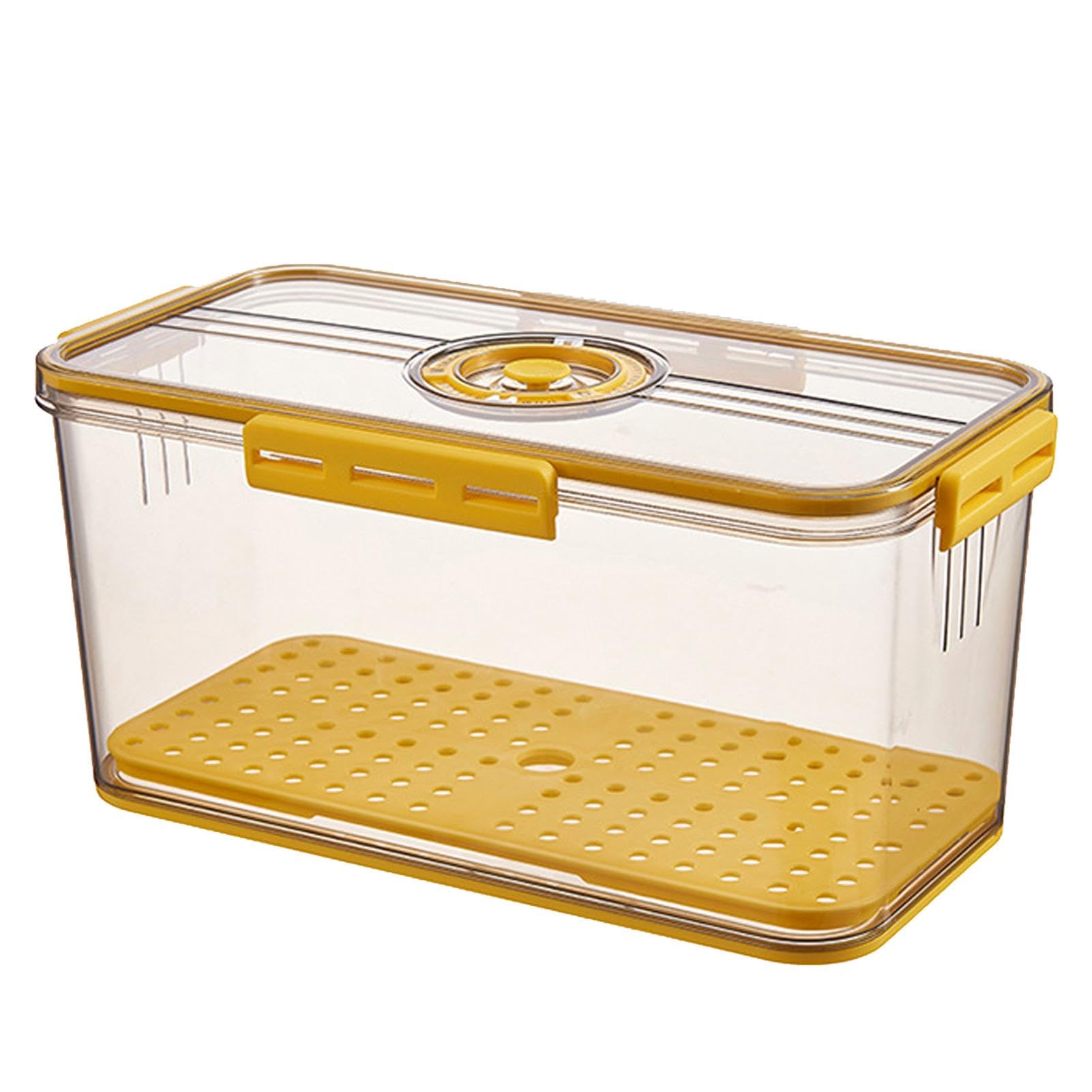 Caja de pan con registro de tiempo para organización de cocina hermética