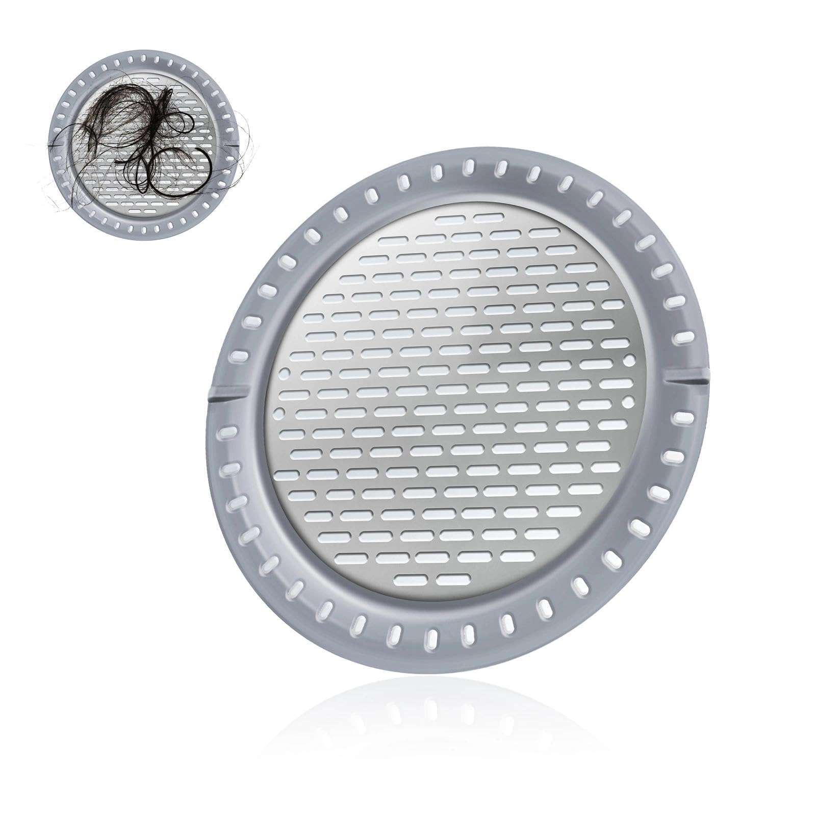 Shower Drain Hair Catcher, Stainless Steel Round Sink Strainer, Shower Stall Drain Protector, Sink Strainer Protector, for Bathroom, Bathtub, Kitchen - 12cm