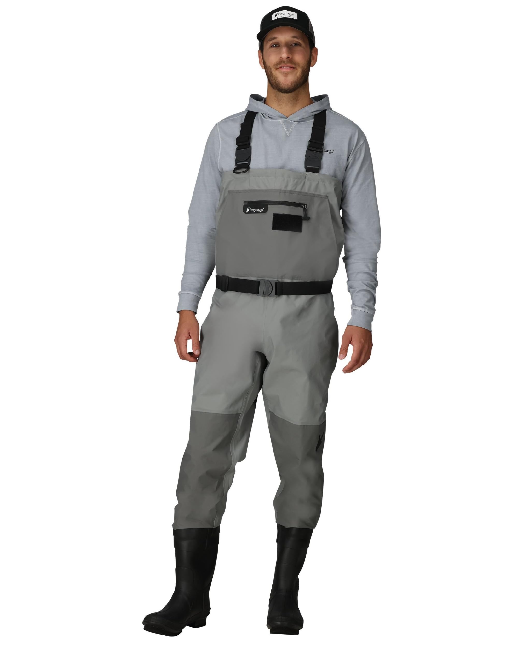 FROGG TOGGS Men's Hellbender Pro Bootfoot Fishing Chest Wader (Felt Sole, 11)