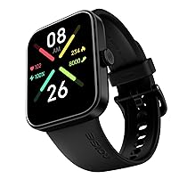 Noise Pulse Go Buzz Bluetooth Calling Smart Watch, 1.69″ Clear Display, 550Nits,150+ Watch face, Comfort Strap, Heart Rate, Steps & Sleep Tracker, IP68, 7 Days Battery(Jet Black)