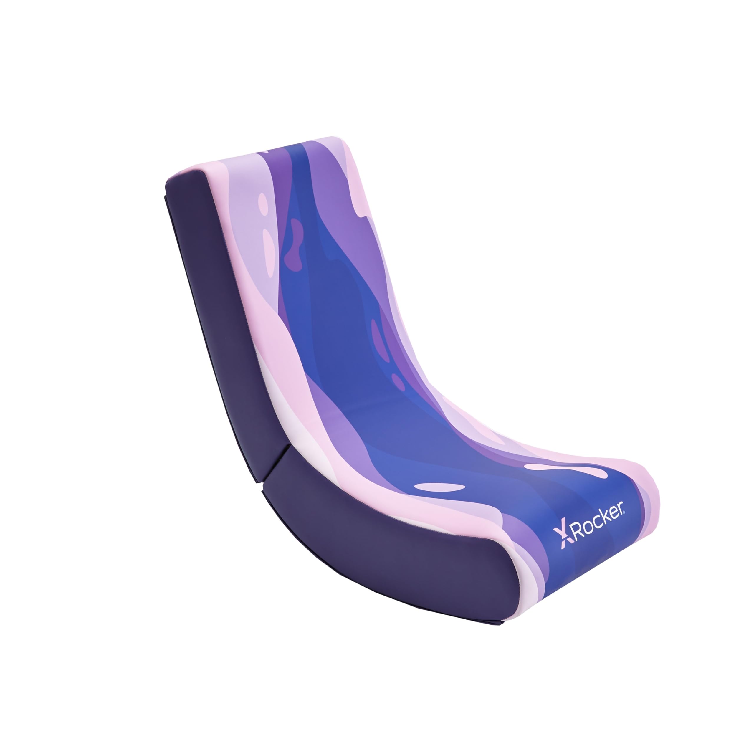 X-Rocker Chaise de jeu vidéo à bascule pliable pour enfants et juniors, siège à bascule pliable bas, chaise à bascule pour jeu, chaise de jeu console pour enfants, édition lava, rose, 2022084