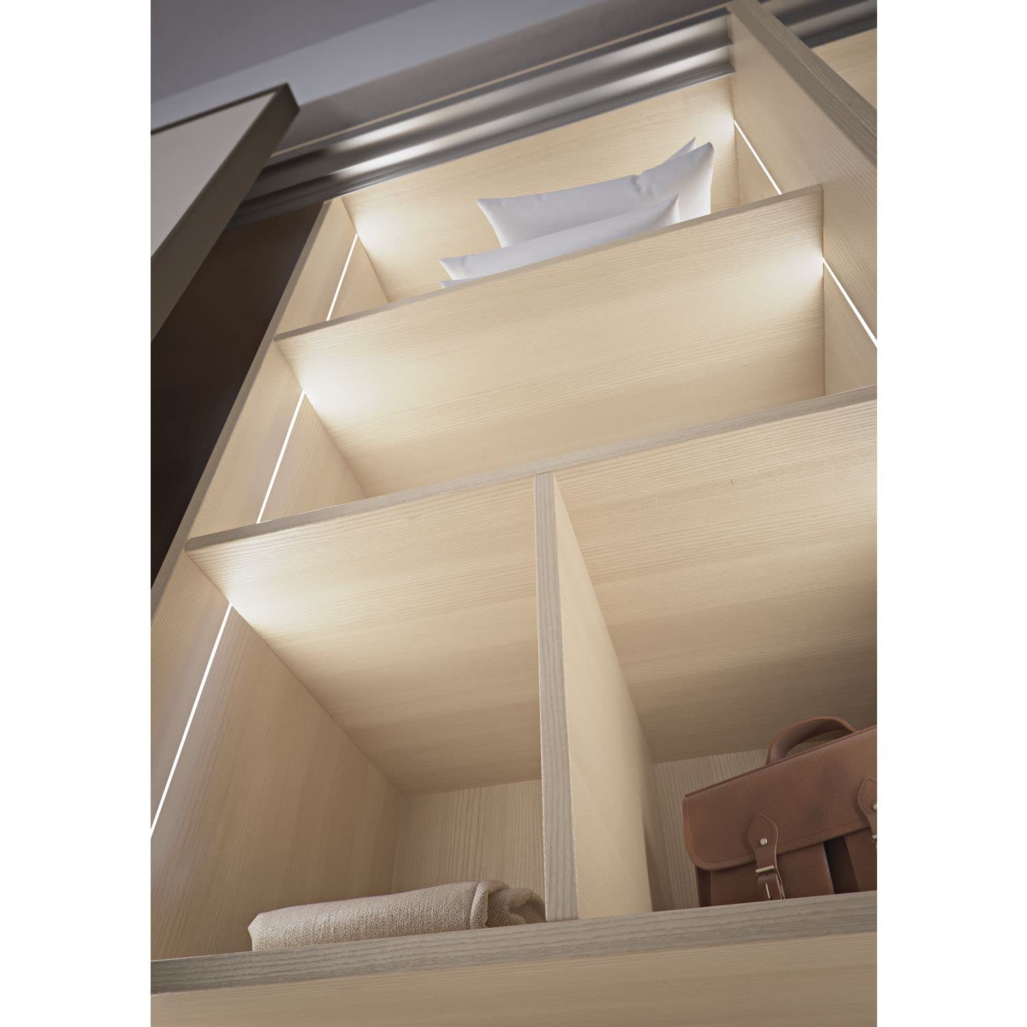 Domus Line Flexyled SEH4 - Striscia LED con rivestimento in silicone, senza punti luminosi, separabile e flessibile, 4000 K, bianco neutro, 12 V, 1000 mm