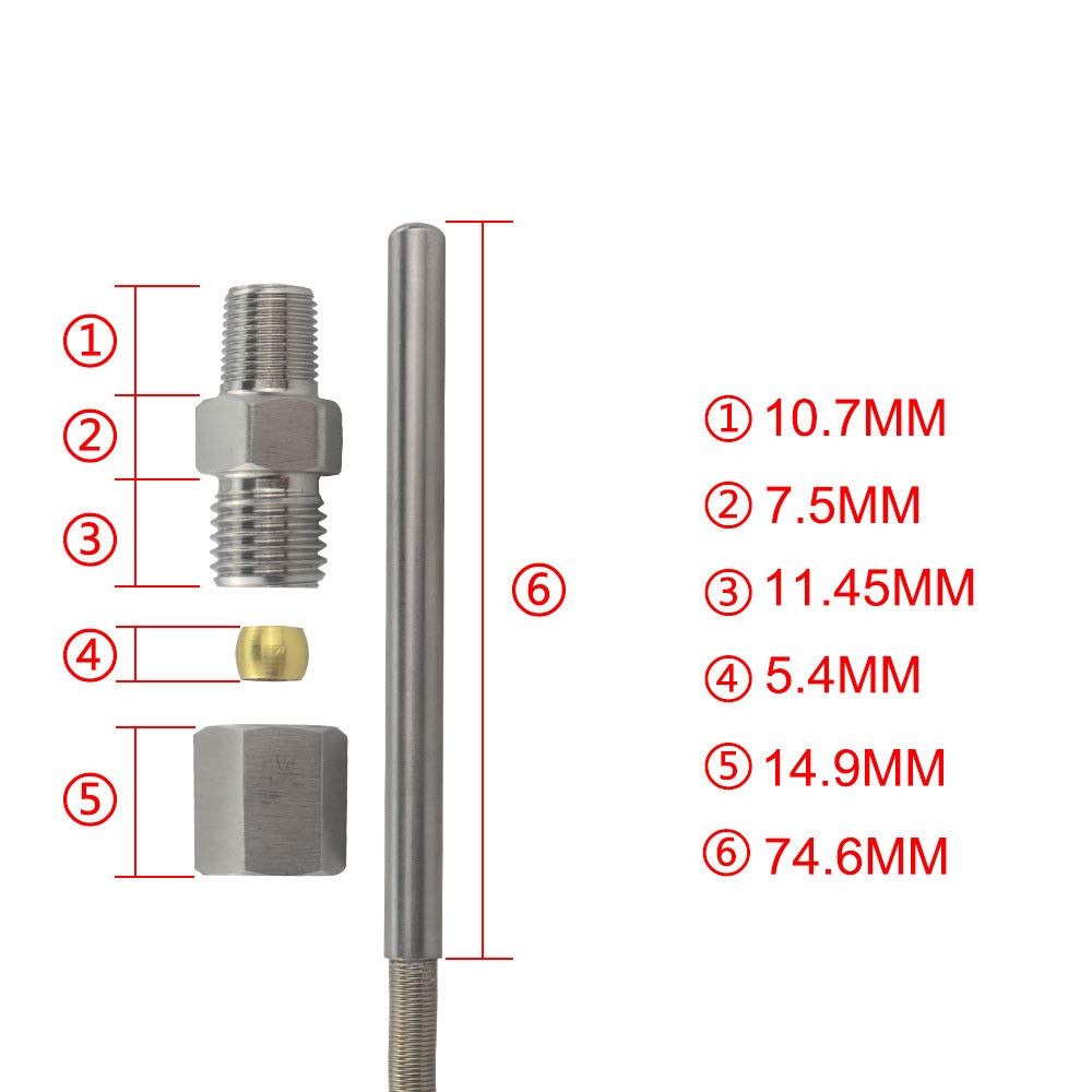 Sonda di Temperatura per Gas di Scarico Tipo K