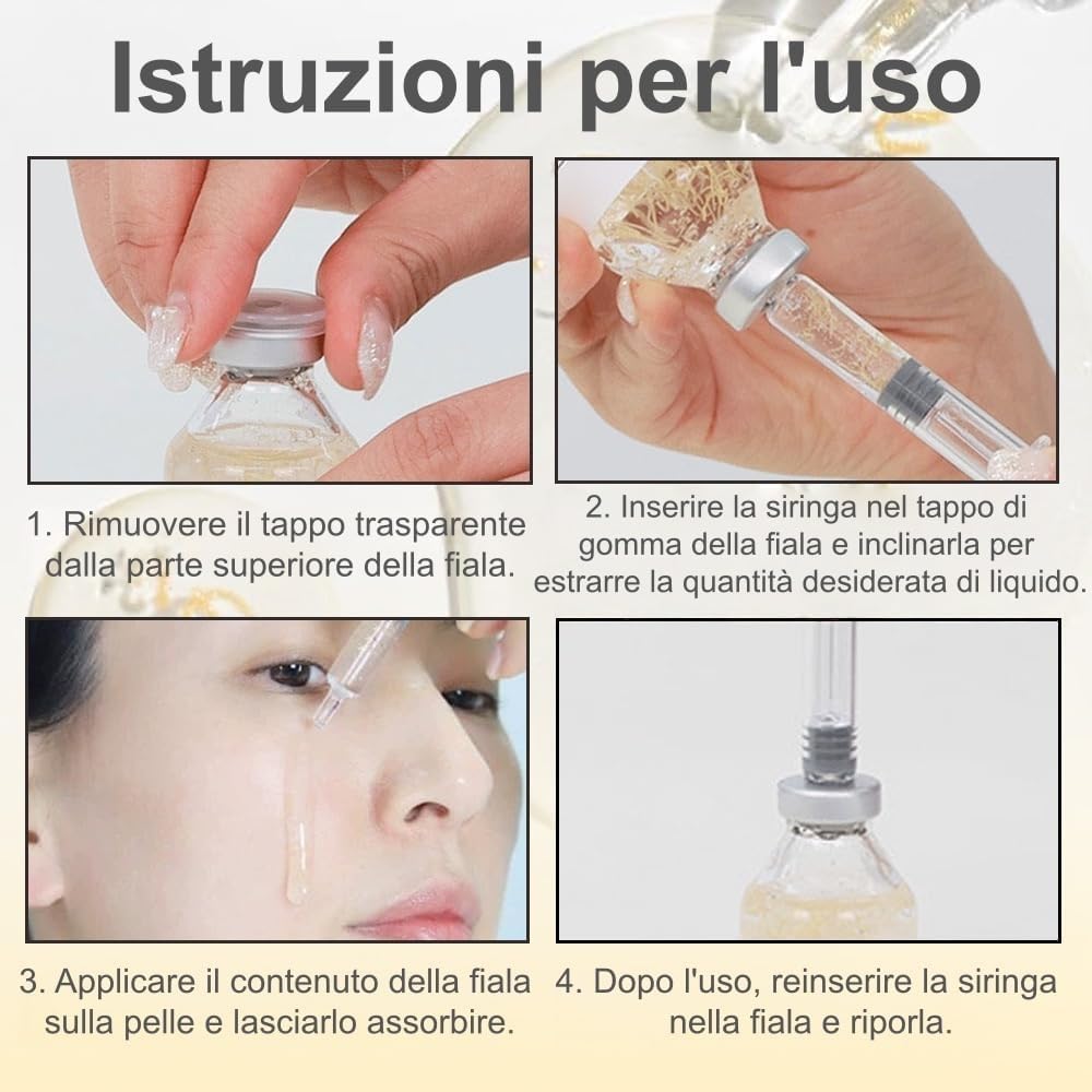 BioChroma Siero Viso Coreano Effetto Lifting al Collagene 2x30ml | Siero viso coreano liftante con collagene e peptidi di seta. Azione antietà rimodellante per pelle tonica e idratata.