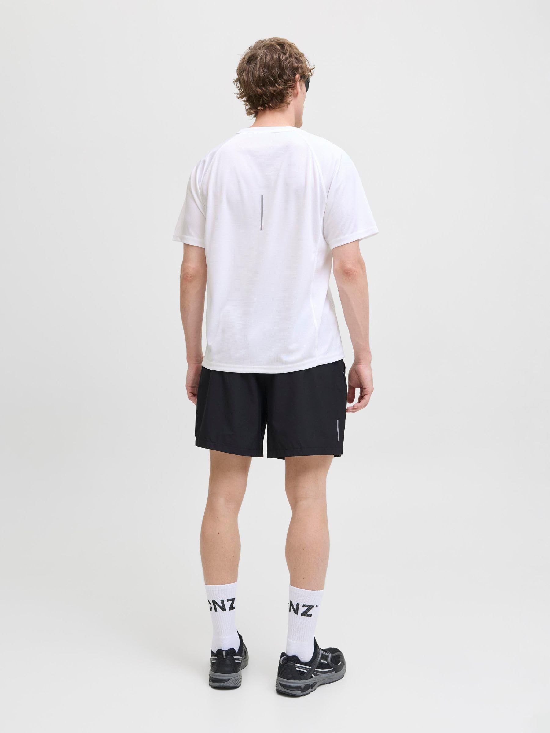 JACK & JONES Koszulka męska Jcocnz Noos, Bright White, M