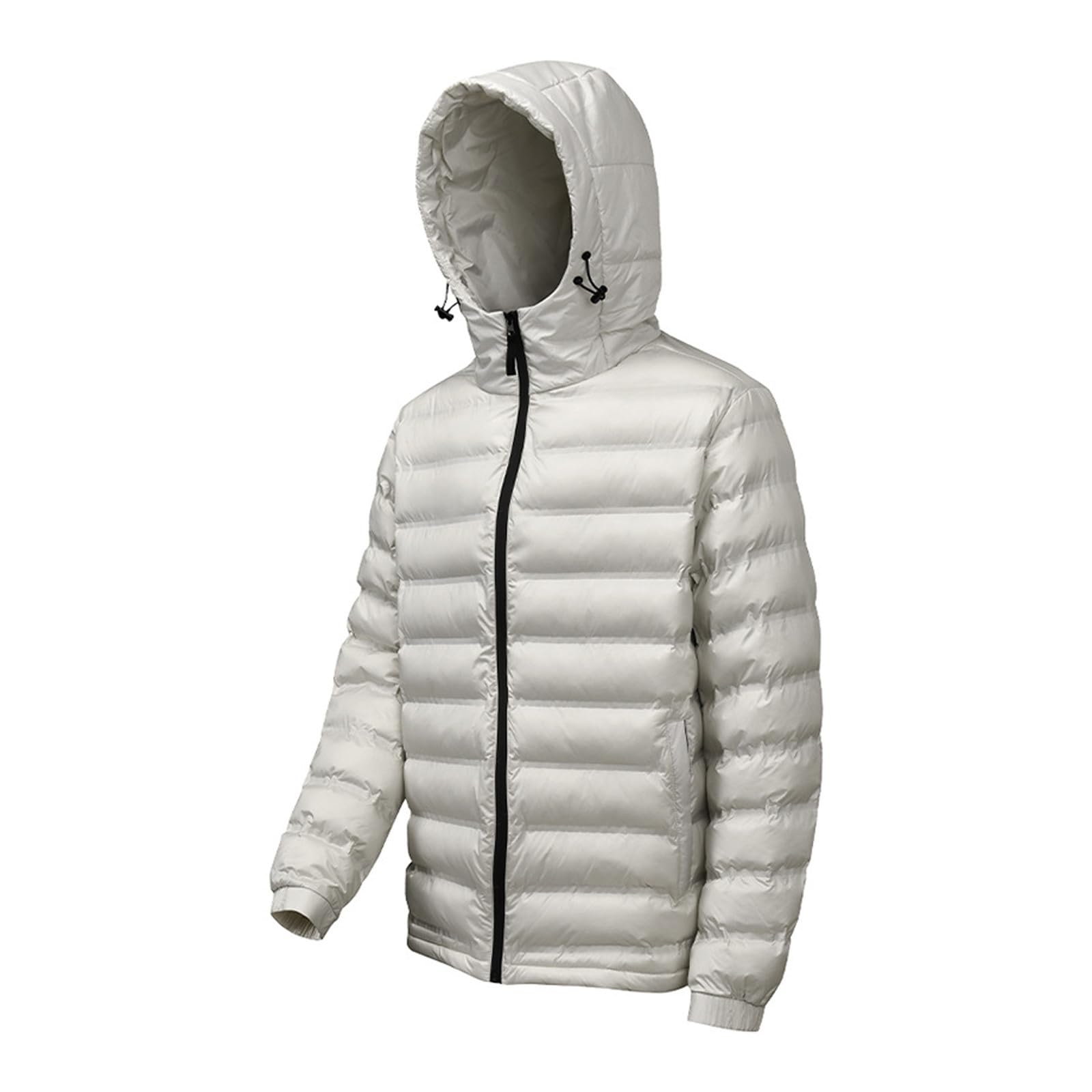 Piumino da uomo, giacca trapuntata, leggera, invernale, per autunno e inverno, tinta unita, per le mezze stagioni, casual, versatile, giacca softshell