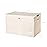 3 Sprouts Large Toy Chest for Kids with Lid and Handles - Collapsible Toy Storage Bin/Trunk/Box/Basket Organizer for Boys & Girls Playroom, Nursery, Whale