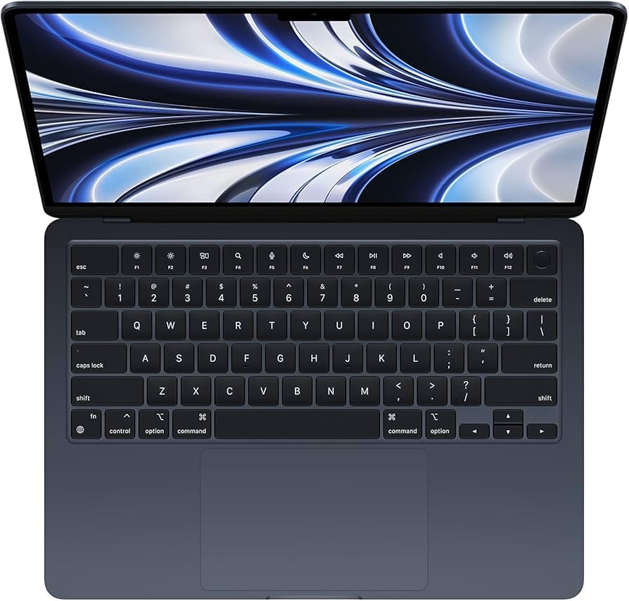 Image of 2022 Apple MacBook Air with Apple M2 Chip (13-inch, 8GB RAM, 512GB SSD Storage) (QWERTY English) Midnight (Renewed Premium)