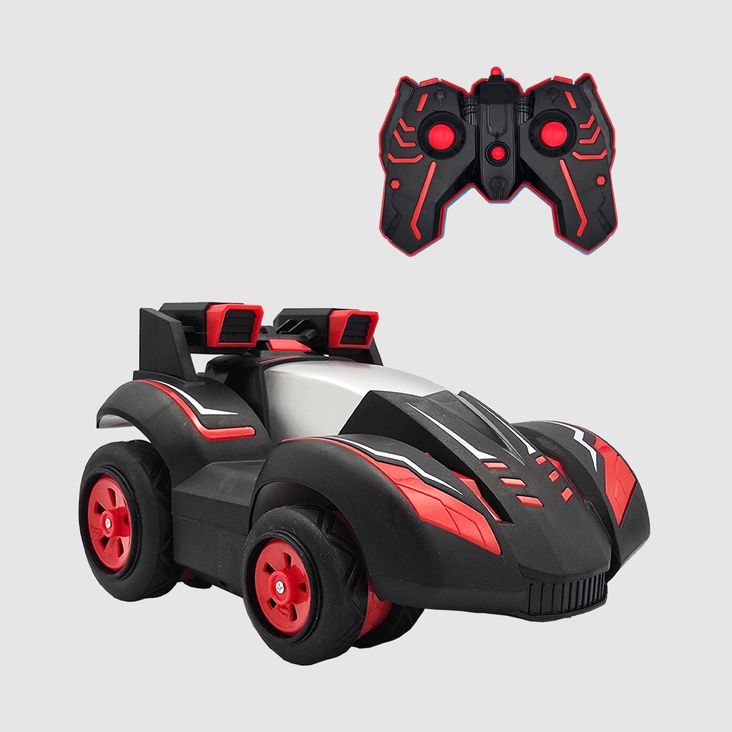 RC Elite Turbo Drift Stunt Car – 360° Rotating Remote Control Car for Kids, High-Speed Electric Race Car with Lights and Stunt Mode – 2.4GHz All-Terrain Toy Car for Boys & Girls 6+ (RED)