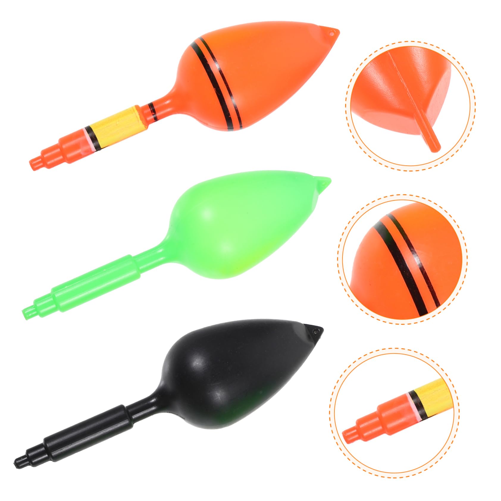 TOYANDONA 30piezas Flotador De Pesca para Pescar Flotadores Resistentes De Equipo De Pesca Flotadores De Línea De Pesca para Flotador De Peces Mar Flotadores De Bobbers para De