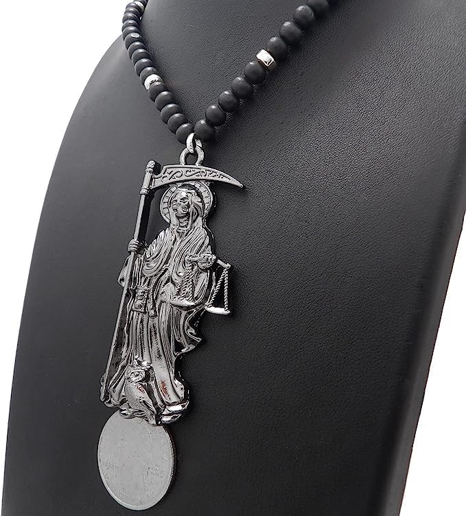 Miniatura 6 de CAJA DE COLGANTE CUBANA CUBANA CUBANA PARA HOMBRE SANTA MUERTE NUESTRA SEÑORA DE LA SANTA MUERTE
