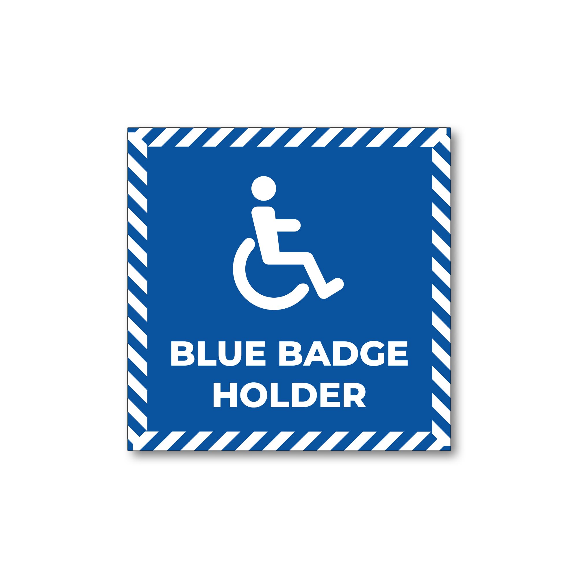 Sport Merchandise Blue Badge Holder Car Sticker – Premium 3M Vinyl Disability Decal, Disabled Driver & Passenger Awareness Sign, Wheelchair & Hidden Disability Car Sticker, Bubble-Free, Weatherproof, Made In Uk (A)