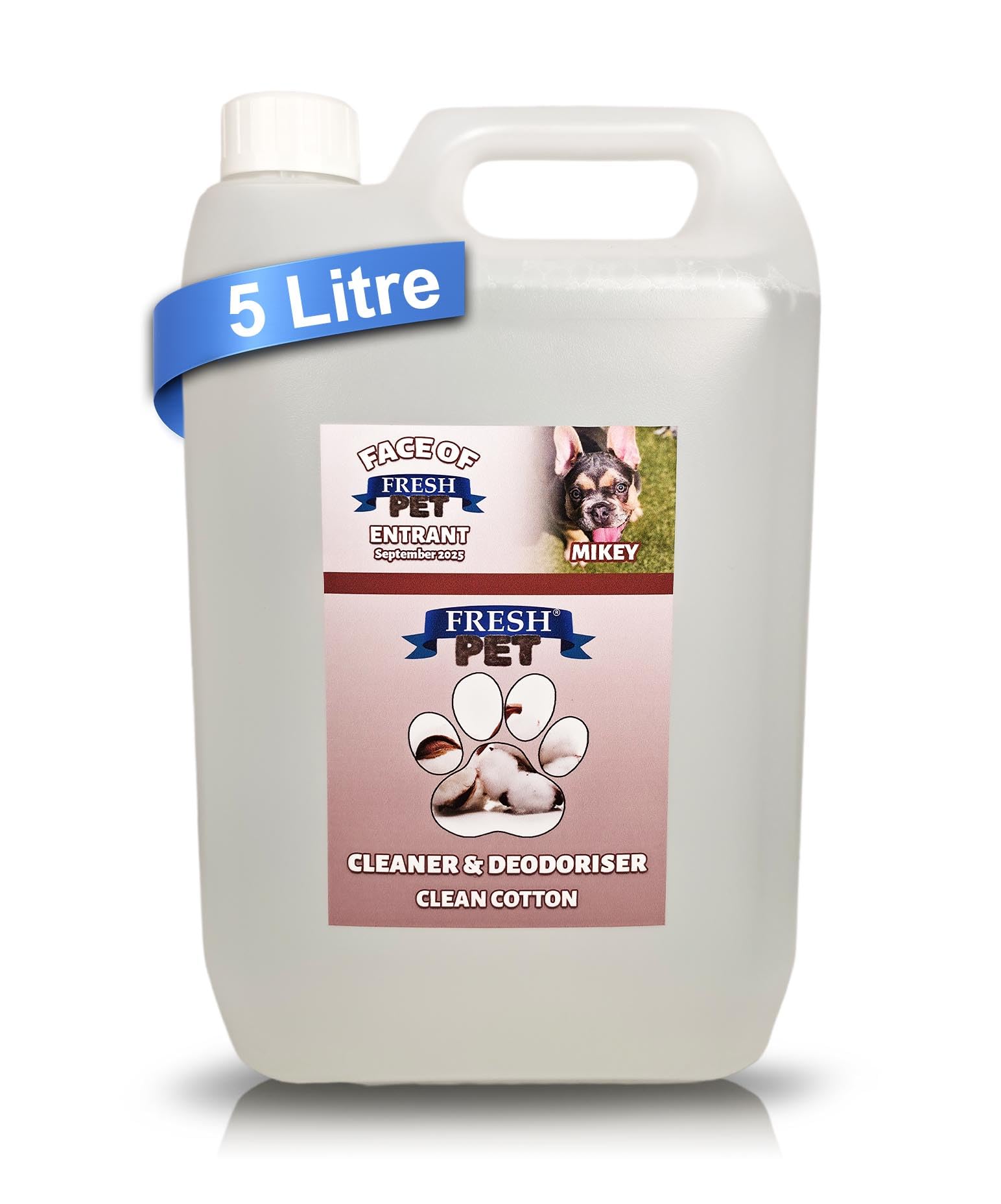 Fresh Pet Kennel/Cattery Disinfectant and Deodoriser - 5L (CLEAN COTTON)
