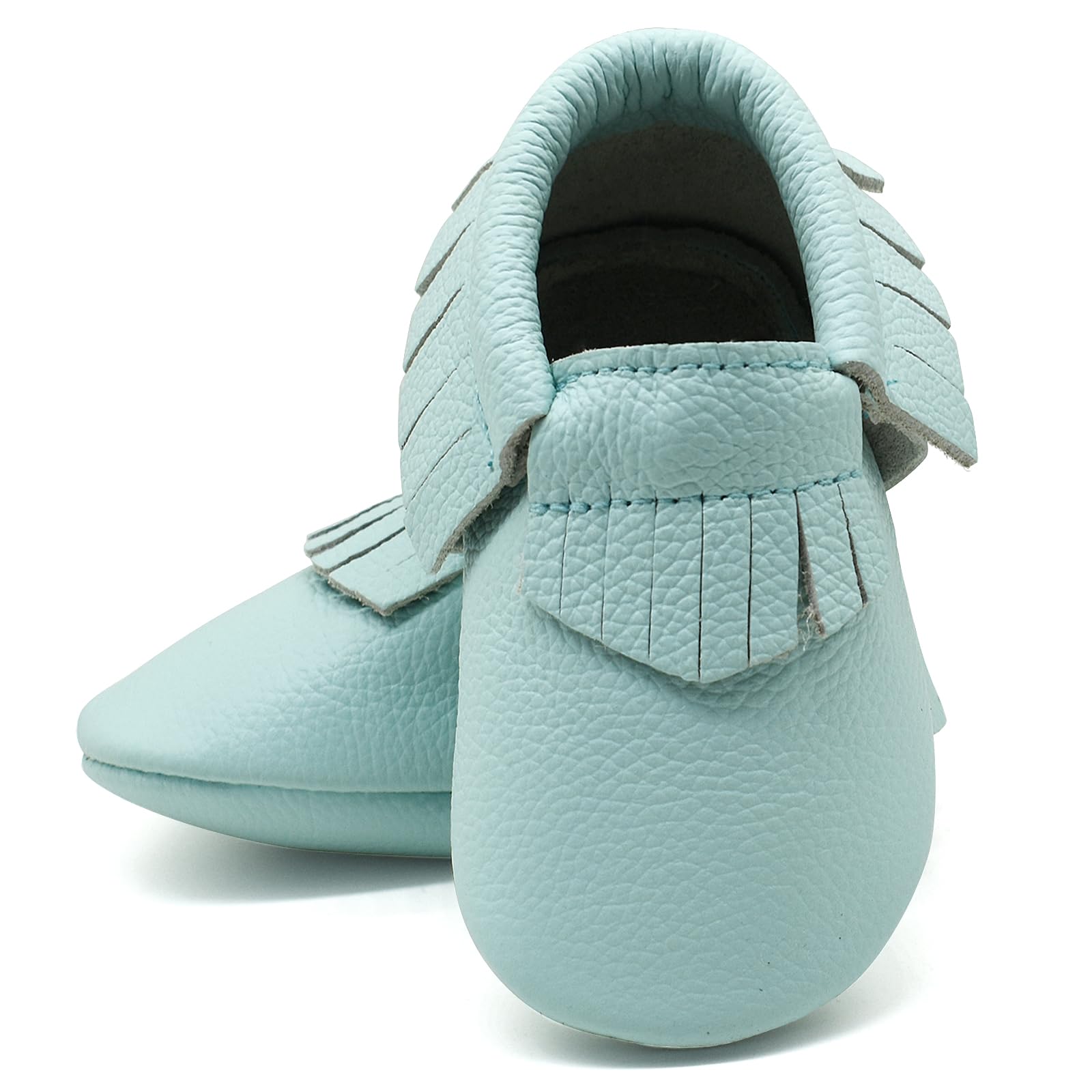 OWLOWLA Baby Moccasins Soft Sole Leather Baby Shoes Infant Toddler Pre-Walker Shoes Baby Boy Girl