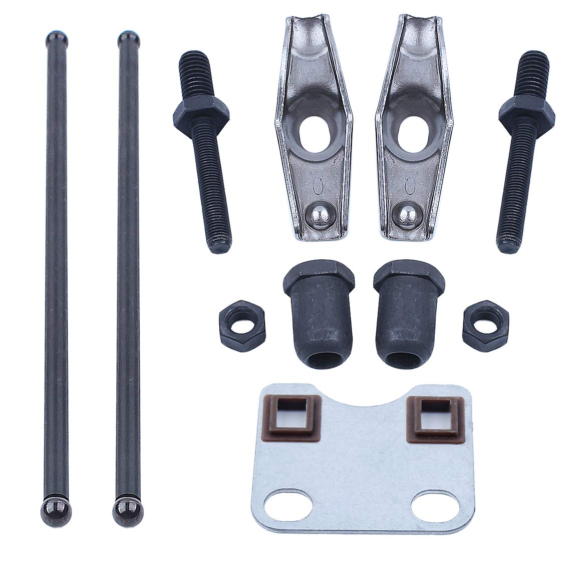 HAISHINE Valve Rocker Arm Stud Push Rod Guide Plate Set for Honda GX160