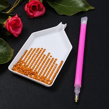 12 PcsCapacity Diamond Painting Trays,Reusable Plastic Bead Sorting and Storage Containers,for Rhinestone Gems, Nail Arts,Cross Stitch,DIY Diamond Drill Embroidery Adults Craft Accessories