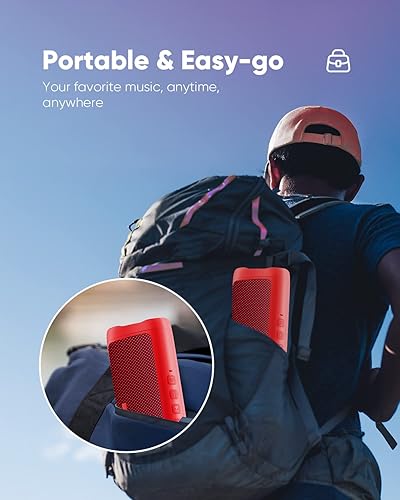 Miniatura 6 de BolaButty Altavoz Bluetooth con sonido HD, inalámbrico portátil, IPX5 impermeable, hasta 20 horas de reproducción, emparejamiento TWS, BT5.3, para