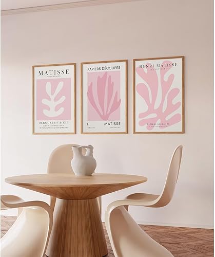 Miniatura 6 de Arte de pared de Matisse rosa con impresiones artísticas estéticas para decoración de pared, lienzo abstracto de Henri Matisse, arte de pared,