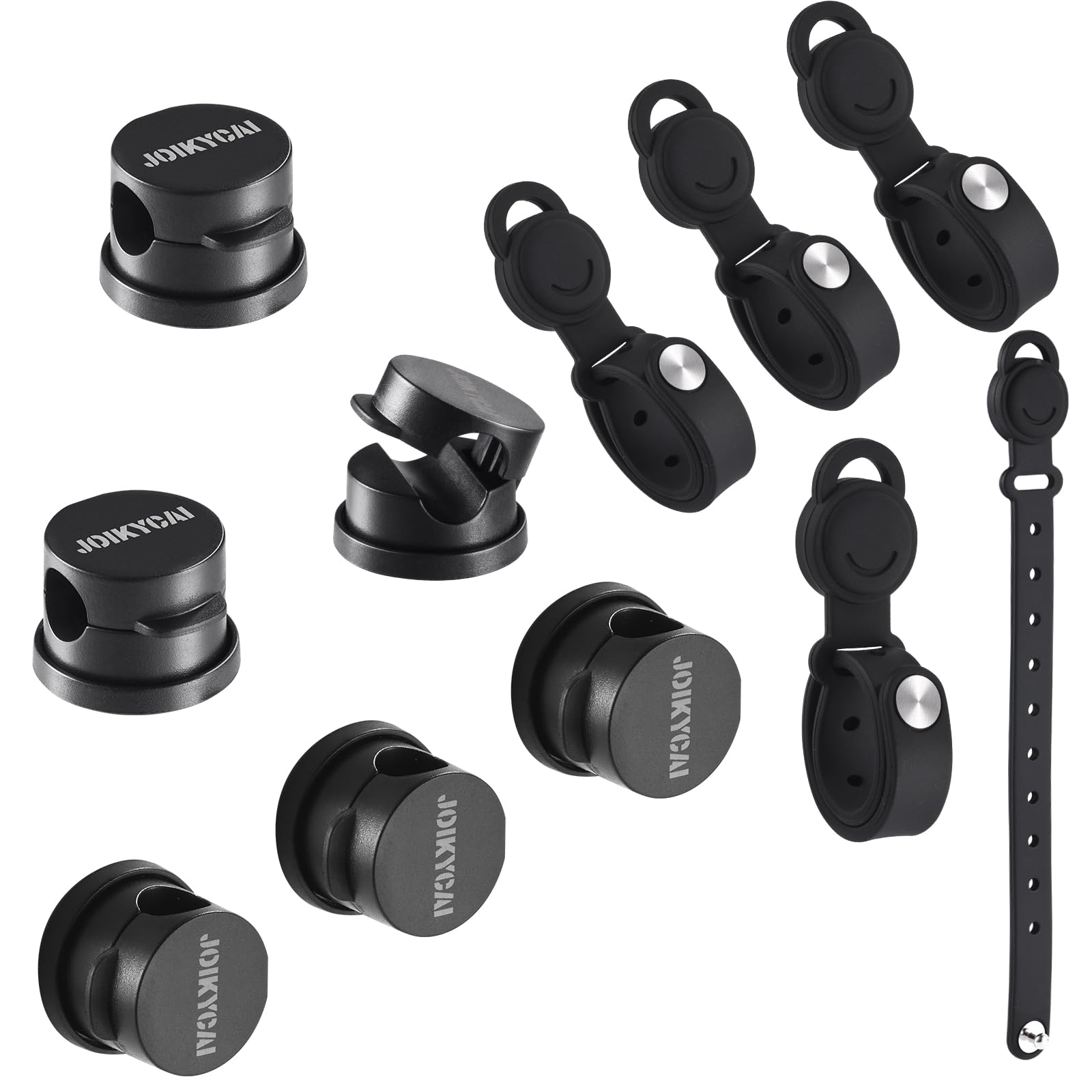 6 Rotatable Cord Holder Spring Cable Management Clips 5 Magnetic Cord Organizer Straps Keepers Cord Holder Cable Ties Adhesive Wire Holders Phone Charging Cord Organizer for Electronics Appliances