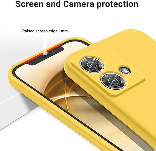 Miniatura 4 de DAMONDY Funda para Moto Edge 40 Neo, funda para teléfono Moto Edge 40 Neo, funda delgada de silicona líquida cubierta completa de gel suave