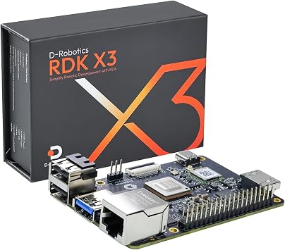 Yahboom Robot Develop Kit RDK X3 4GB RAM Development Board ROS2 LiDAR ROS Robot Development, Ubuntu, with Wireless Antenna, Serial Port Module Support CSI Cam RDK-X3 4GB Separate