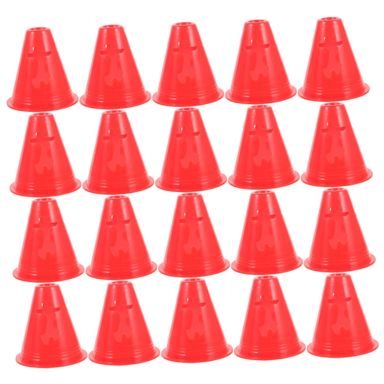 Toyvian Conos De Obstáculos para Barriles De Señal Cono De Obstáculos Cono Mini Cono Deportivo Ágil Cono Marcador Pequeño para Práctica Cono Deportivo Escolar De Entrenamiento Cono