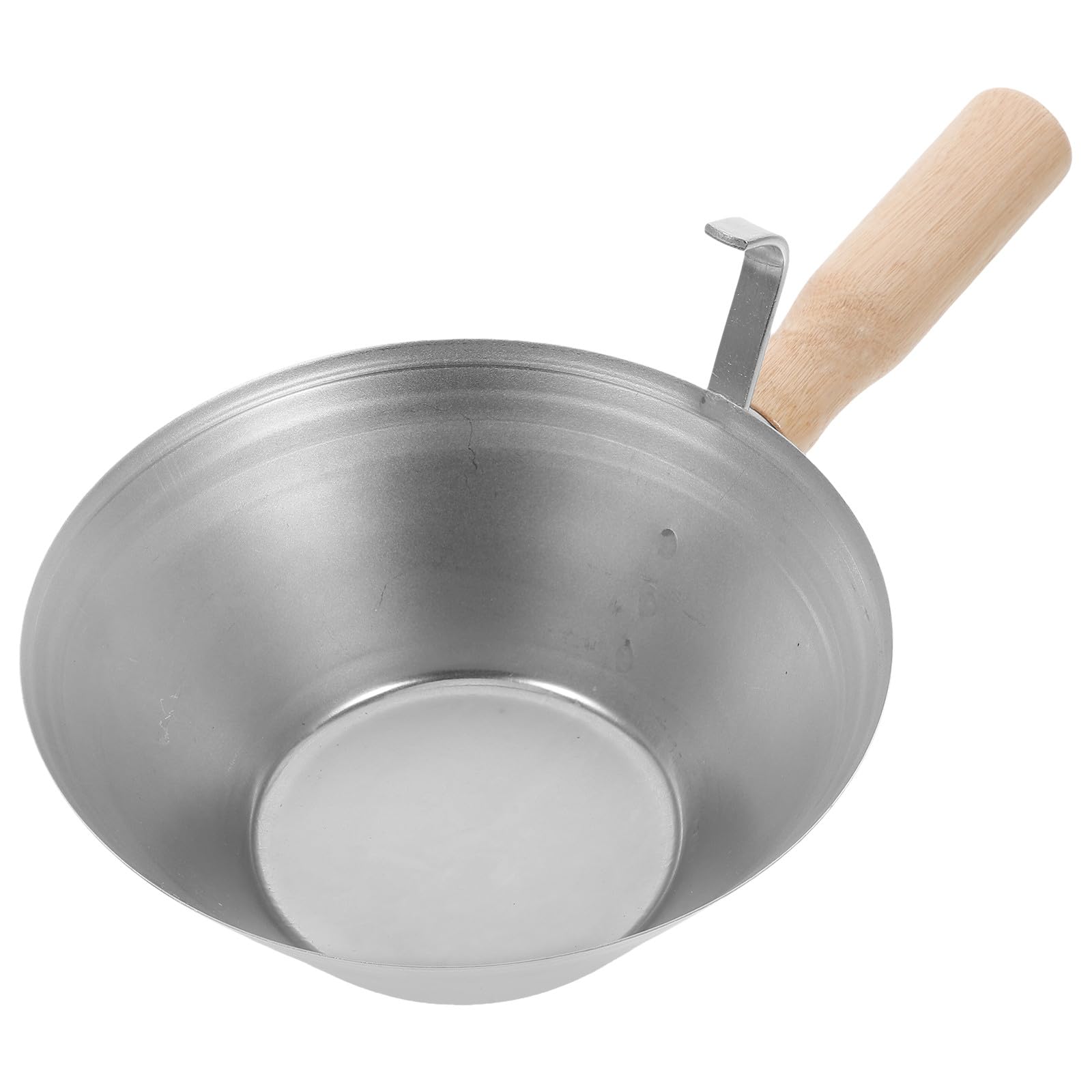 Paleta Albañil con Diseño Distintivo con Mango de Madera y Cuerpo de Hierro Fácil de Usar y Acabado en Color Plata Herramienta para Construcción