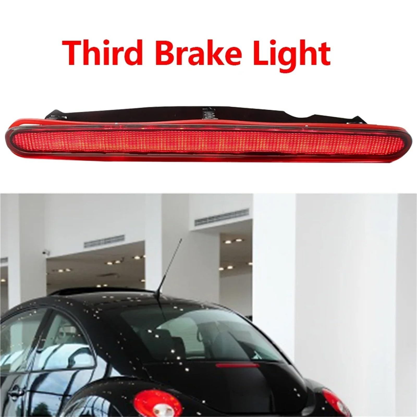 Terza Luce Stop Auto LED Terzo Alto Freno Fanale Posteriore Lampada Posteriore Automatica Per VW Per Beetle 1998-2004 2005 2006 2007 2008 2009 2010 Luci Terzo Stop(Rosso)
